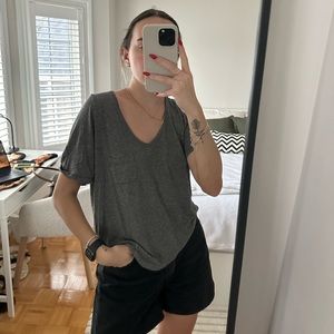 Loose Fitting V-Neck Tee